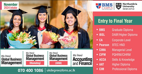 BSc (Hons) Degrees in Global Business & Finance | BMS Campus | Northumbria University | Bridge Your Professional Qualification to a BSc (Hons) Final Year Degree